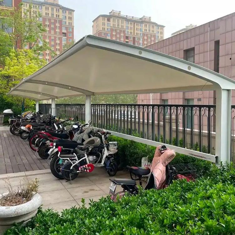 西安膜结构电动车棚